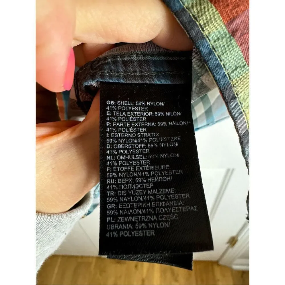 The North Face Mens Plaid Button Up Shirt Size M